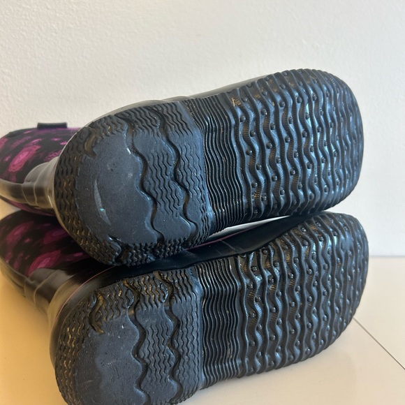 BOGS Winter Insulated Warm Waterproof Boots Women Youth Purple Floral - Picture 7 of 10